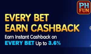 Every bet earn cashback bonus