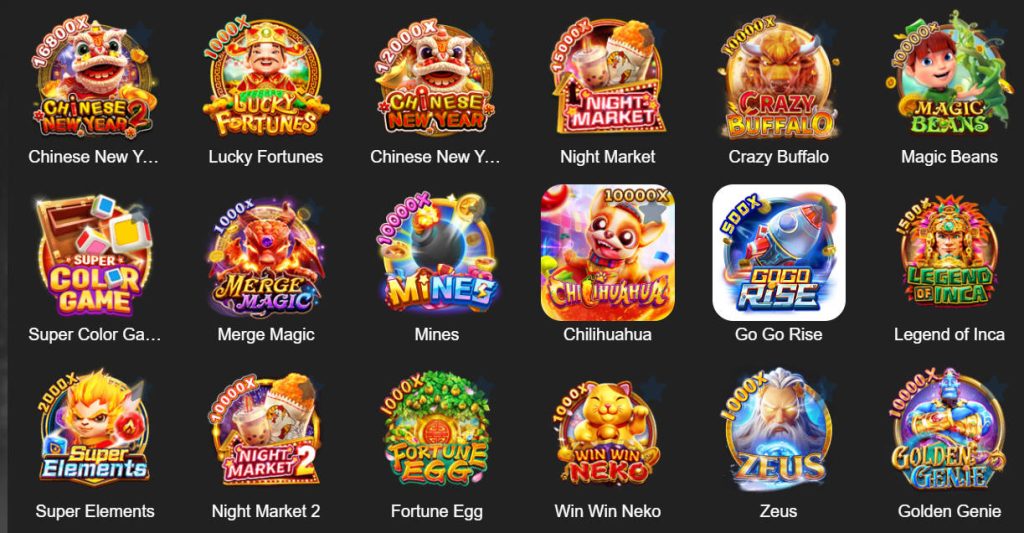 Fachai slot games lobby