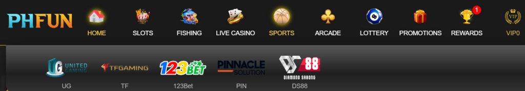 Introducing the Phfun Sports lobby